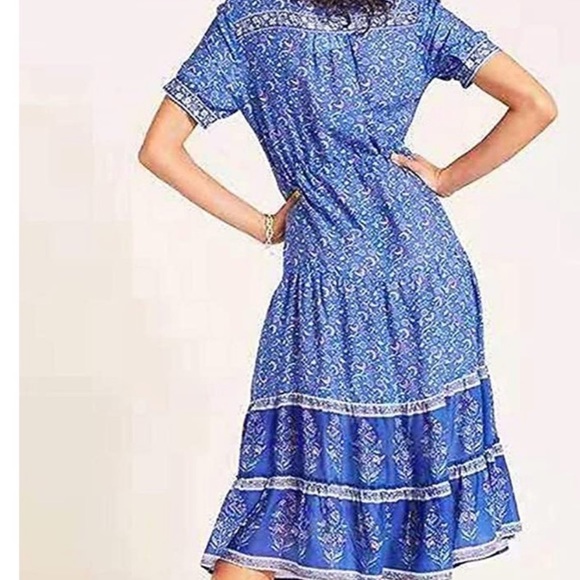 ❤️❤️❤️- Bohemian Maxi Dress Wrap Dress - Picture 2 of 2